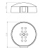 Мыльница для стоек ESKO SD505 хром
