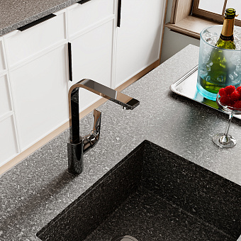 Смеситель для кухни WASSERKRAFT Neime 1907 поворотный излив хром