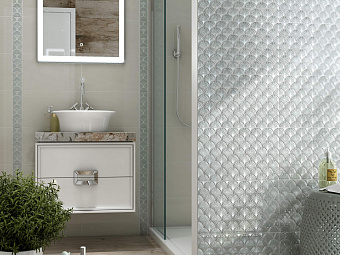 Бордюр KERAMA MARAZZI Сияние AD\B465\6373 голубой 25х5,4см 0,405кв.м.