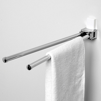 Полотенцедержатель WASSERKRAFT Leine K-5000 WHITE K-5031WHITE бежевый/хром 43см