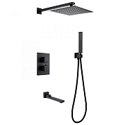 Душевая система Abber Daheim AF8250B чёрный матовый