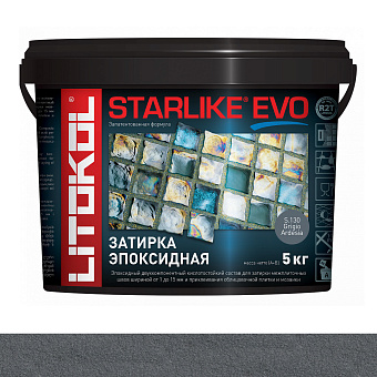 Эпоксидная затирка LITOKOL STARLIKE EVO серый шифер 5кг