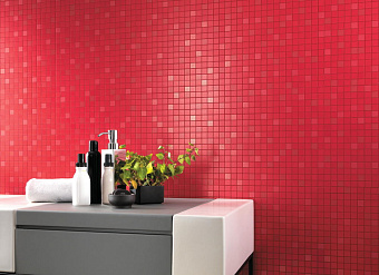 Керамическая мозаика Atlas Concord Италия Arkshade 9AQR Red Mosaico Q 30,5х30,5см 0,558кв.м.