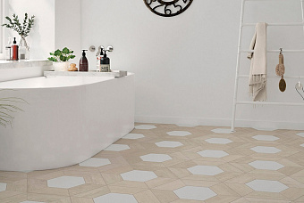 Матовый керамогранит WOW 60 Grad 120281 Grad Trapezium Wood Light 9,8х23см 0,334кв.м.