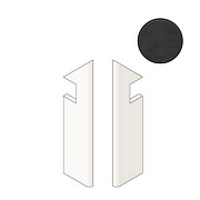 Плитка для ступеней Atlas Concord Италия Prism A4X9 Graphite Battiscopa Sag.Dx 7,2х30см 0,259кв.м. неполированная