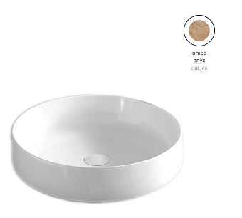 Раковина накладная ArtCeram Cognac COL002 46 00 48х48см