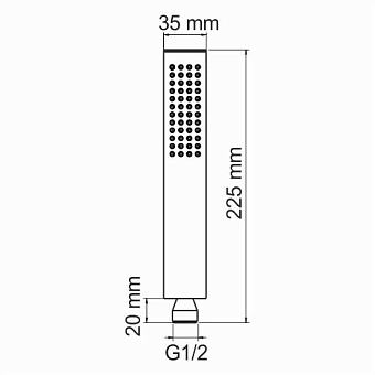 Ручной душ WASSERKRAFT A218 чёрный