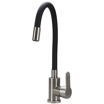 Смеситель для кухни Maxonor MN7180-7 поворотный излив чёрный