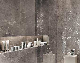 Керамическая мозаика Atlas Concord Италия Brick Atelier ASCR Marvel Silver Dream Mosaic 30,5х30,5см 0,558кв.м.