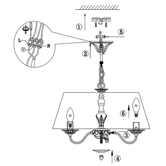 Люстра подвесная Maytoni Bouquet ARM023-PL-03-S 40Вт 3 лампочек E14