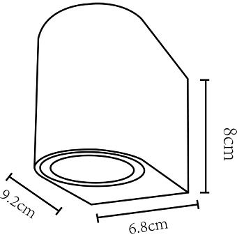 Светильник фасадный Arte Lamp COMPASS A3102AL-1WH 35Вт IP44 GU10 белый
