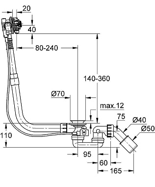 Слив-перелив GROHE Talentofill 28990000