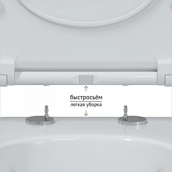 Унитаз подвесной BERGES EGO XL 082118 безободковый с микролифтом