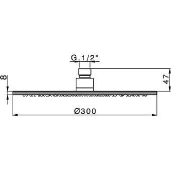 Верхний душ Cisal Cherie DS01633024 золото