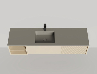 Тумба под раковину подвесная SALINI DOMINO 27D118ONA 180х50х40см