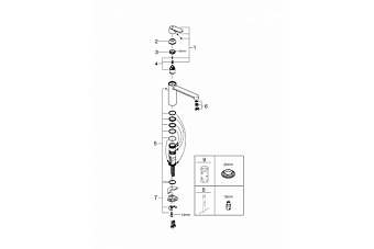 Смеситель для кухни GROHE Eurosmart Cosmopolitan 30193000 поворотный излив хром