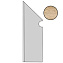 Плинтус Atlas Concord Италия Axi ANMJ Golden Oak Battiscopa Sag.SX 30х7,2см 0,259кв.м.