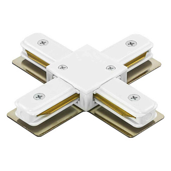 Коннектор Lightstar 502146 белый для однофазного трека