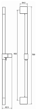 Штанга для душа RAVAK 974,00 хром