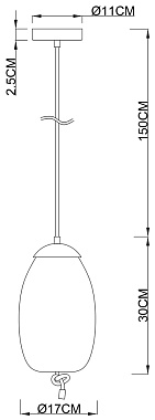 Светильник подвесной Arte Lamp CODY A7769SP-1AB 10Вт LED