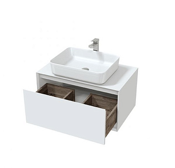 Тумба под раковину подвесная SOLE Tesla УТ000060994 48х78х40см