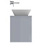 Столешница IDEAL STANDARD CONNECT AIR E0849EQ ДСП 44,2х80,4см glossy light grey + matt white