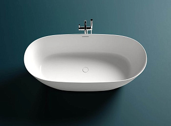 Ванна каменная SALINI SOFIA 102511GRH S-Sense глянцевая 165х75см отдельностоящая