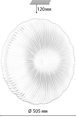 Светильник настенно-потолочный Sonex ANIX 7678/EL 70Вт LED