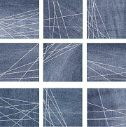 Матовый керамогранит WOW Denim 117405 Decor Indigo 13,8х13,8см 0,495кв.м.