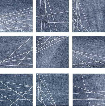 Матовый керамогранит WOW Denim 117405 Decor Indigo 13,8х13,8см 0,495кв.м.