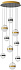 Люстра каскадная Odeon RONI 5037/84L 84Вт 1 лампочек LED