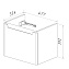 Тумба под раковину подвесная LEMARK Buno mini LM05BM50T 35х47,7х39,2см