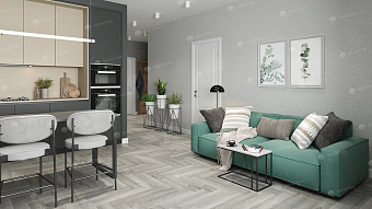 Виниловый ламинат Alpine Floor Дуб Лейтена ECO 16-18 590х135х2,5мм 43 класс 2,23кв.м
