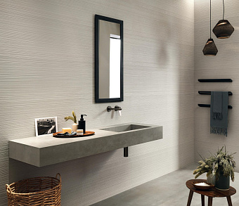 Настенная плитка Atlas Concord Италия 3D Wall A573 Carve Chisel Pearl 40х80см 1,28кв.м. матовая
