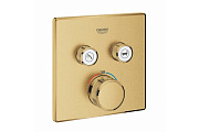 Смеситель для ванны GROHE Grohtherm SmartControl 29124GN0 золото