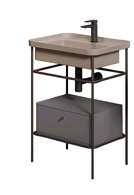 Консоль под раковину ArtCeram Fuori Scala ACA056 56 moka