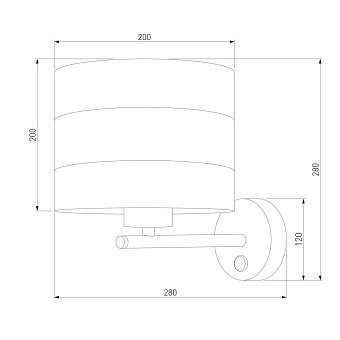 Светильник настенный TK Lighting Tago 3221 60Вт E27