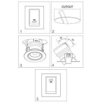 Светильник точечный встраиваемый Maytoni Phill DL014-6-L9W 9Вт LED