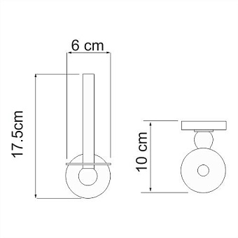 Держатель туалетной бумаги WASSERKRAFT Nau K-7700 K-77097 хром