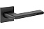Дверная ручка нажимная Code Deco Slim H-30118-A-BLM/B чёрный матовый