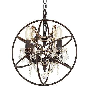Люстра подвесная Loft It Foucaults Orb Crystal LOFT1897/4 160Вт 4 лампочек E14