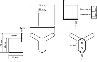 Крючок BEMETA ORGANIC 157106211 хром