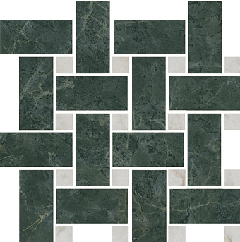 Декор KERAMA MARAZZI Серенада T038\SG6542 зелёный мозаичный 32х32см 0,819кв.м.