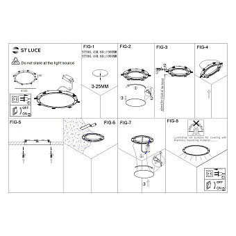 Светильник точечный встраиваемый ST Luce ST706.438.60 60Вт LED