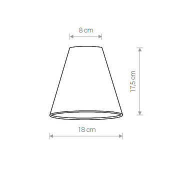 Абажур Nowodvorski Cameleon Cone S 8415 175х180мм чёрный