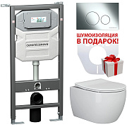 Инсталляция с унитазом Ceramica Nova PLAY CN3001_1001CH_1000