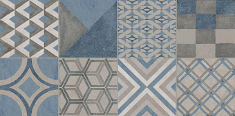 Декор KERAMA MARAZZI Онда VT\B415\11037R бежевый/синий 30х60см 0,18кв.м.