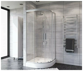 Угловое ограждение AM-PM Gem W90G-401-100WT 190х100см стекло прозрачное