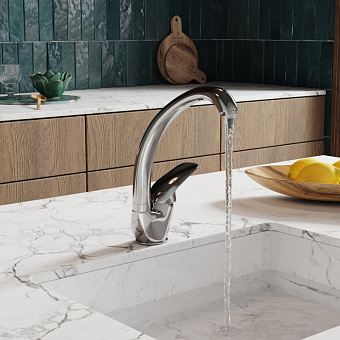 Смеситель для кухни WASSERKRAFT Rossel 2807 поворотный излив хром