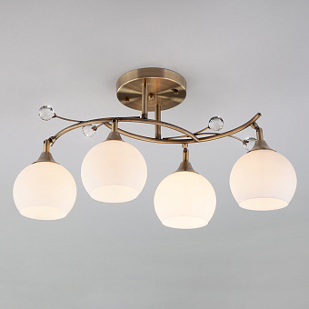Люстра потолочная Eurosvet Sharon 9604/4 античная бронза 40Вт 4 лампочек E27